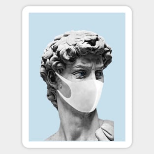 Statue of David in quarantine Sticker